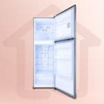 ⁦ثلاجة فريش نوفروست  2 باب 14 قدم - فضي⁩ - الصورة ⁦2⁩