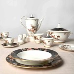 طقم سفرة نارومي اندونيسي ماري بلاك - 129 قطعة