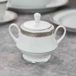 ⁦NORITAK طقم سفرة بورسلين سيرلانكي سجنتشر بلاتين - 112 قطعة⁩ - الصورة ⁦7⁩