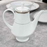 ⁦NORITAK طقم سفرة بورسلين سيرلانكي سجنتشر بلاتين - 112 قطعة⁩ - الصورة ⁦3⁩