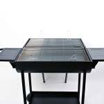 ⁦شواية فحم دابل برميل ارفف جانبية K-3582 لون أسود⁩ - الصورة ⁦9⁩