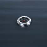 ⁦شواية فحم ميكانيزم مربعة بعجل K-3583 لون أسود⁩ - الصورة ⁦3⁩