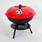 شواية فحم دائرية بالغطاء 3 أرجل K-3585 مقاس 35 سم