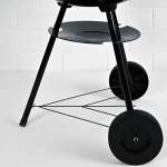 ⁦شواية فحم دائرية بالغطاء 3 أرجل بالعجل K-3587 مقاس 42 سم⁩ - الصورة ⁦3⁩